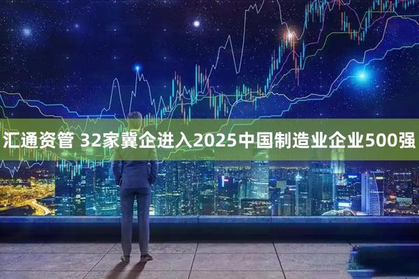汇通资管 32家冀企进入2025中国制造业企业500强
