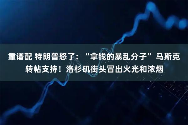 靠谱配 特朗普怒了：“拿钱的暴乱分子” 马斯克转帖支持！洛杉矶街头冒出火光和浓烟