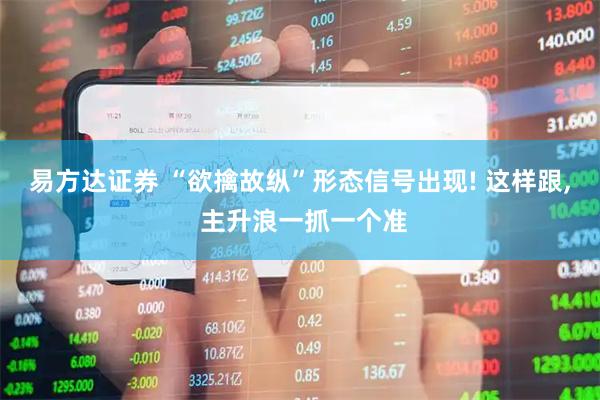 易方达证券 “欲擒故纵”形态信号出现! 这样跟, 主升浪一抓一个准